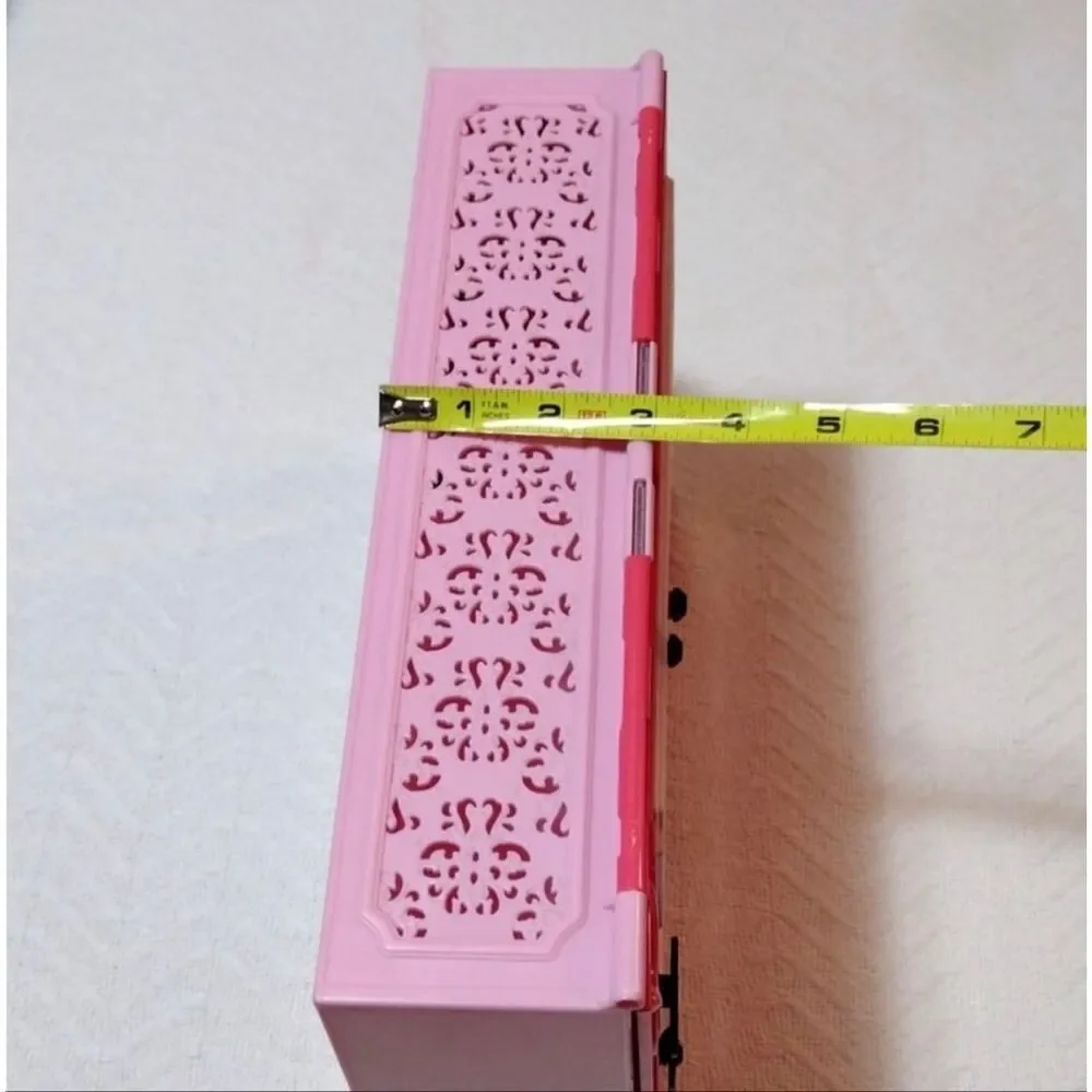Barbie Closet Carrying Case Clothing Shoes Accessories Pink Wardrobe Fashion